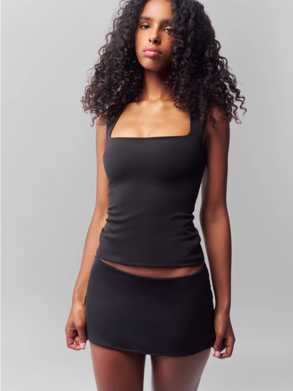 Danielle Guizio Black Mini Skirt